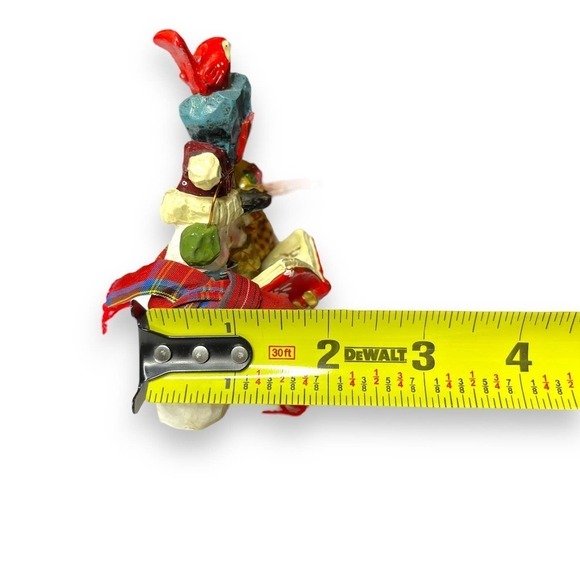 Kurt Adler Snowtown Figurine Snowfolk Loving Couple & Kid Snowmen - Picture 13 of 13